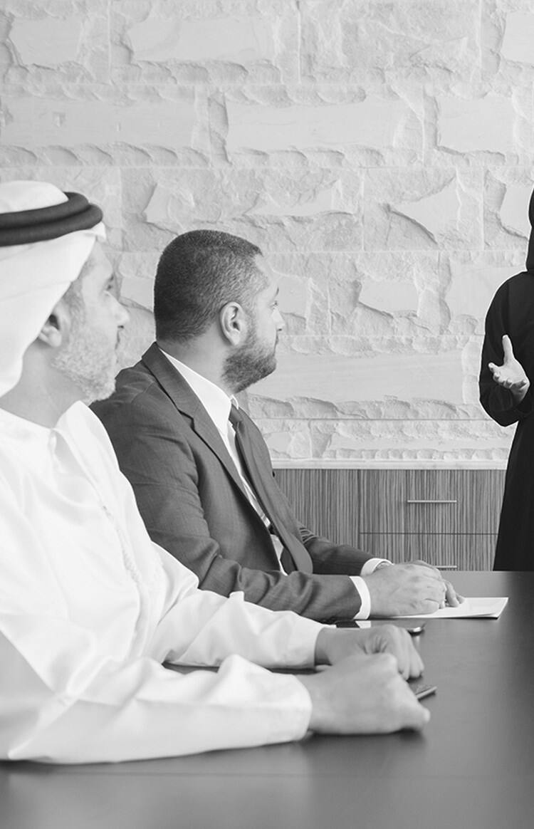 Woman presenting ideas during a meeting